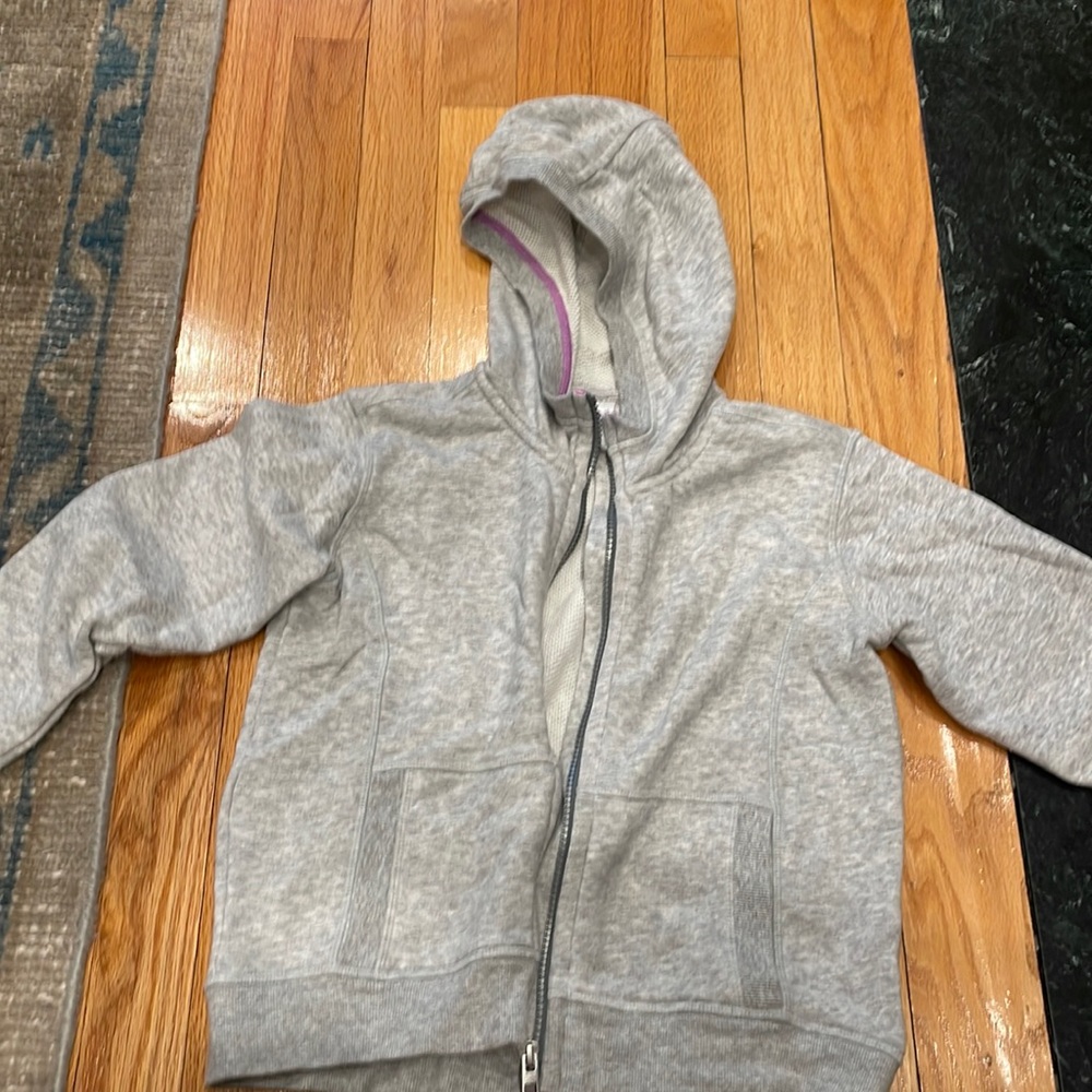 Athleta Girl Grey Zip-up Hoodie